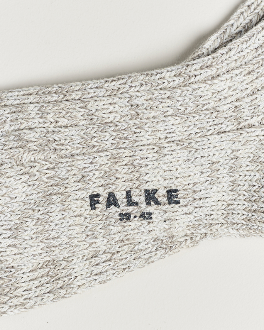 Herre | Undertøy | Falke | Brooklyn Cotton Sock Light Grey