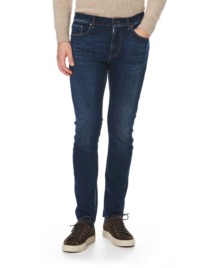 Herre | Jeans | Tiger of Sweden Jeans | Leon Gardy Superstretch Jeans Royal Blue