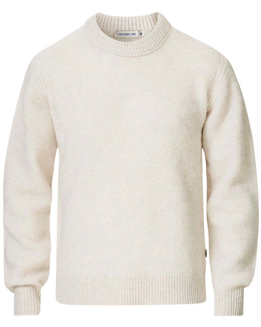 Herre | Gensere | Tiger of Sweden Jeans | Prowler Knitted Crew Neck White