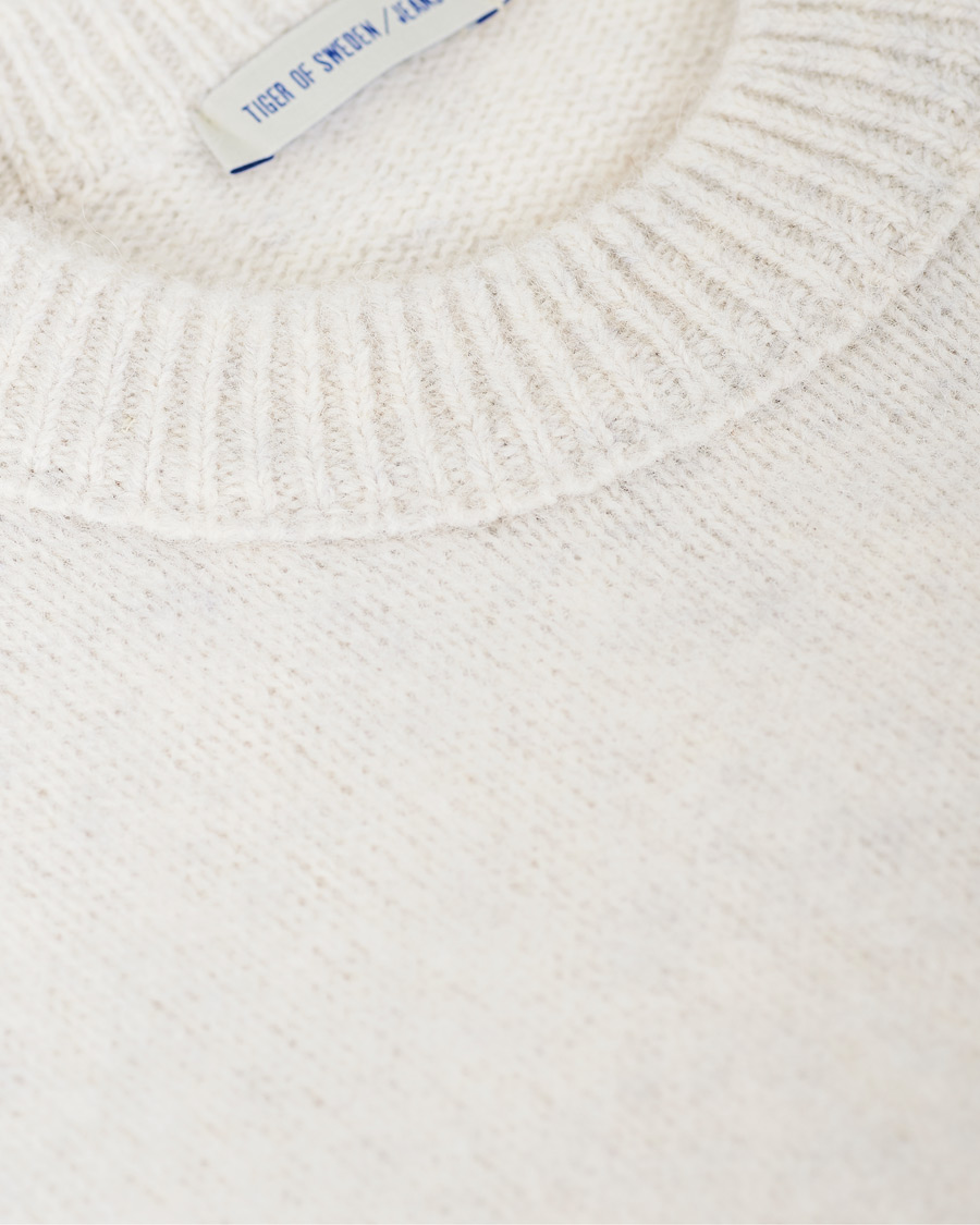 Herre | Gensere | Tiger of Sweden Jeans | Prowler Knitted Crew Neck White