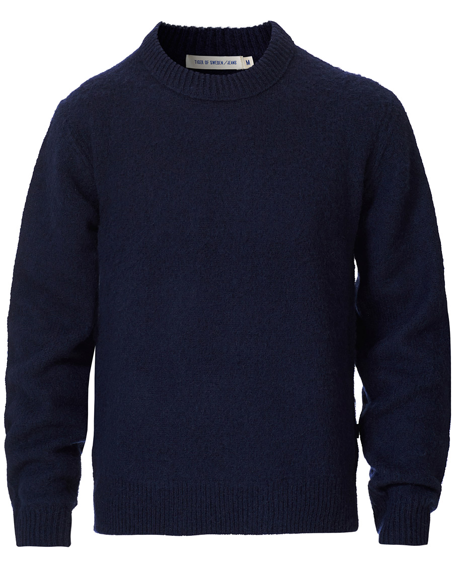 Herre | Gensere | Tiger of Sweden Jeans | Prowler Knitted Crew Neck Blue