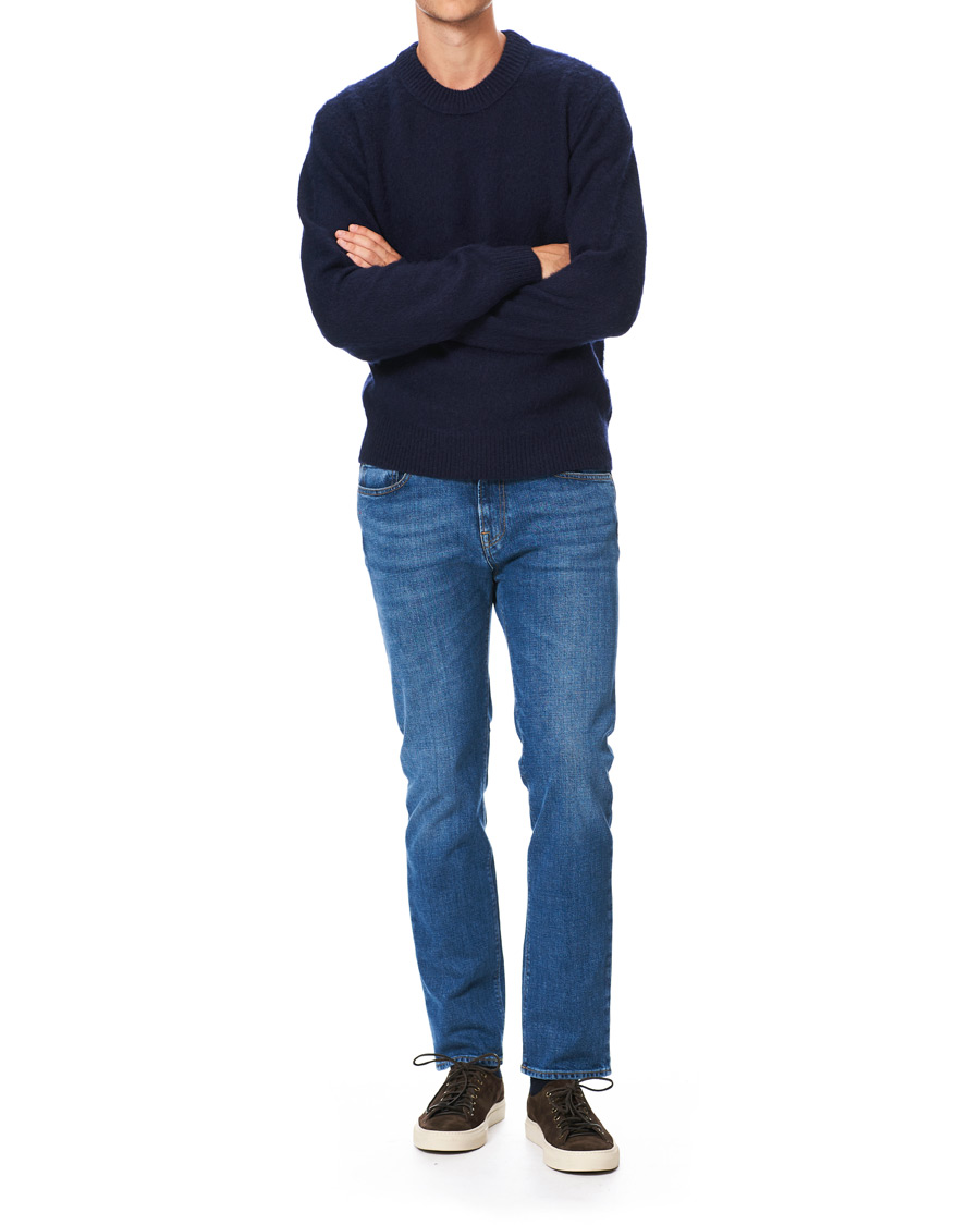 Herre | Gensere | Tiger of Sweden Jeans | Prowler Knitted Crew Neck Blue