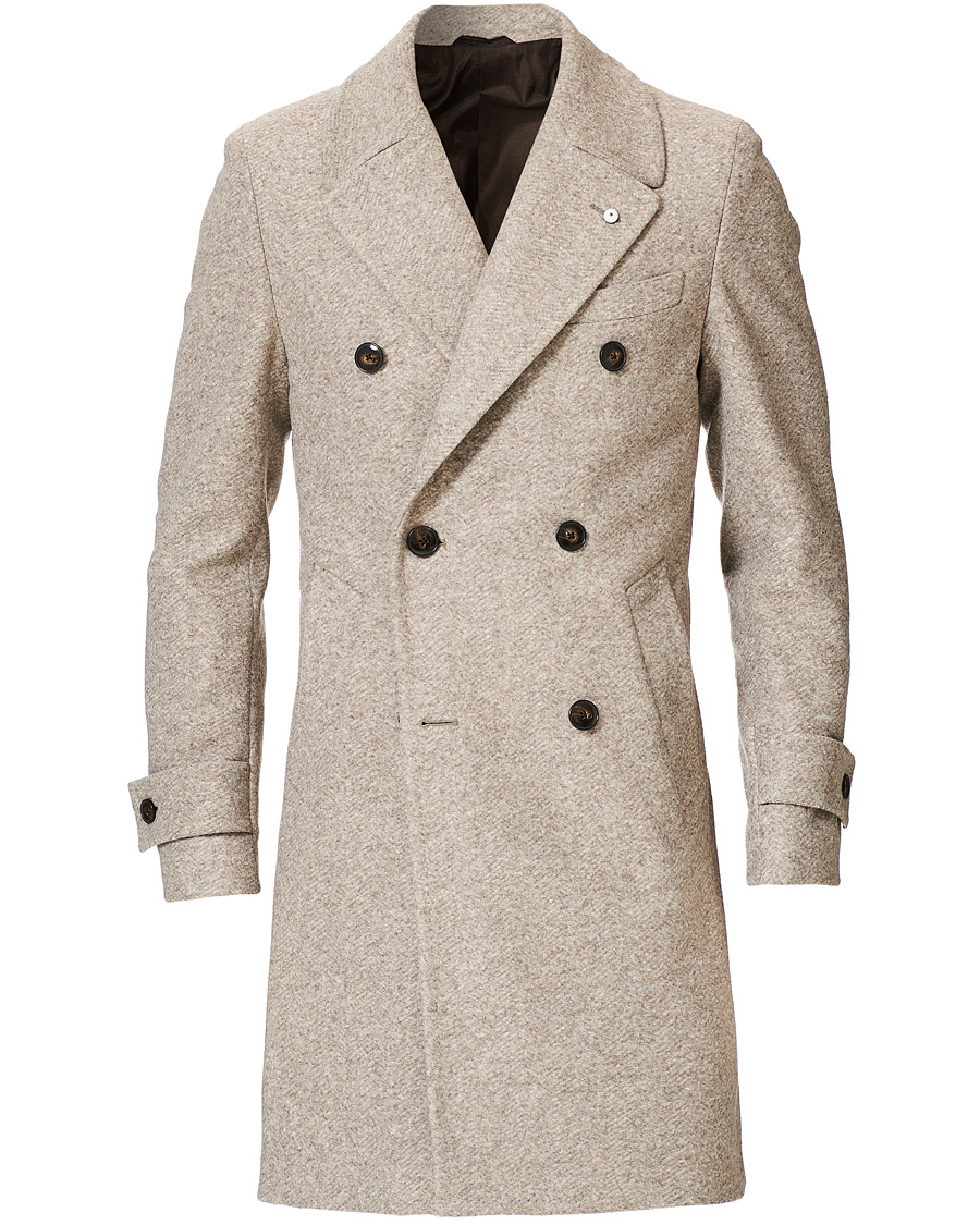 Herre | Jakker | L.B.M. 1911 | Double Breasted Coat Beige