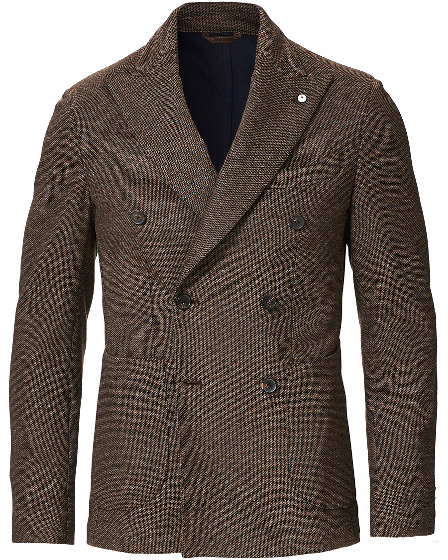 Herre | Dressjakker | L.B.M. 1911 | Tom Double Breasted Blazer Brown