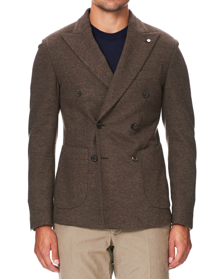 Herre | Dressjakker | L.B.M. 1911 | Tom Double Breasted Blazer Brown