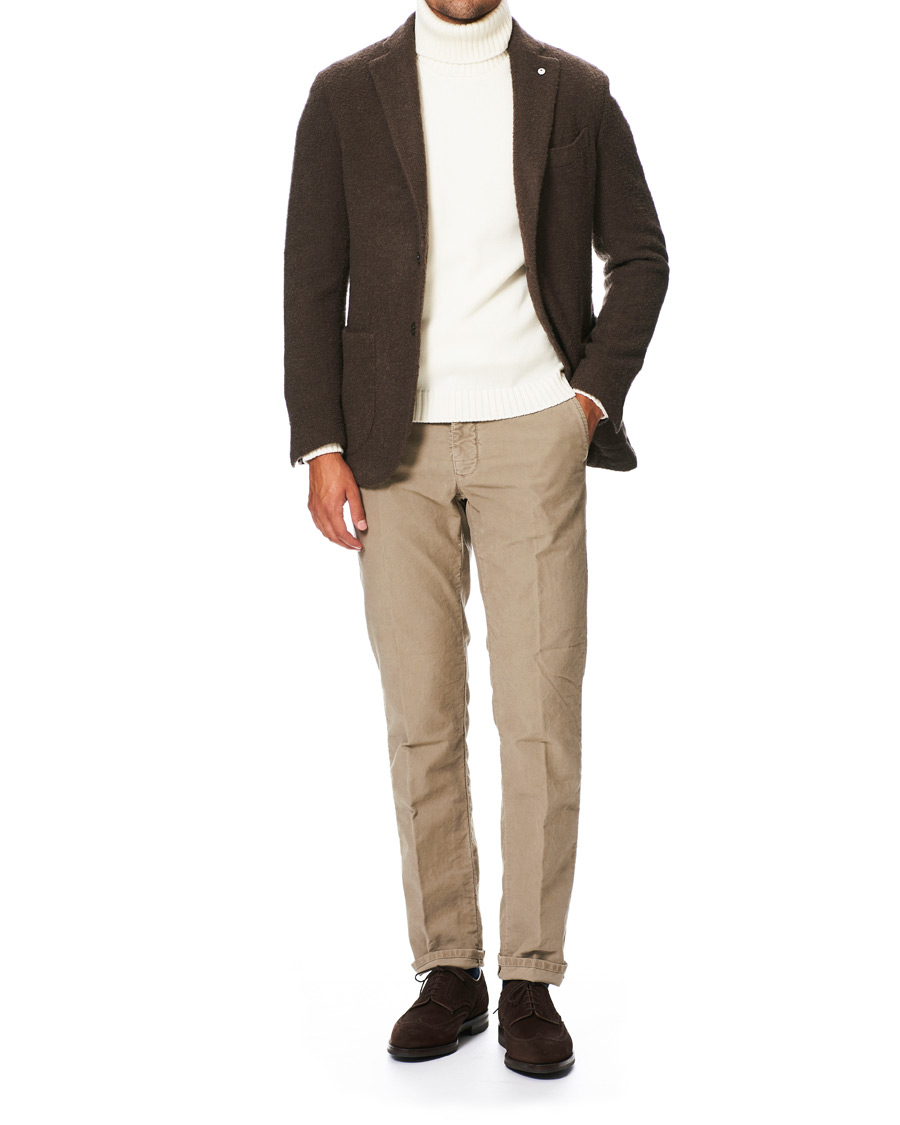 Herre | Dressjakker | L.B.M. 1911 | Jack Regular Wool Boucle Blazer Brown