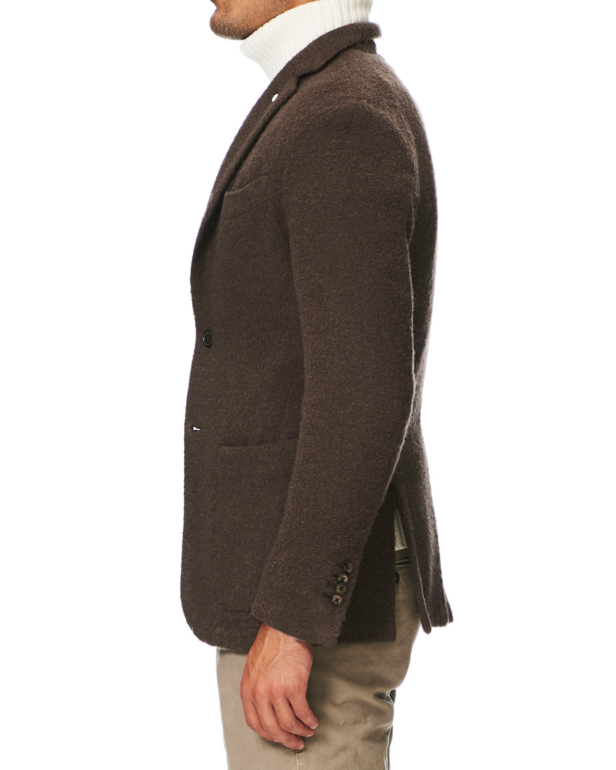 Herre | Dressjakker | L.B.M. 1911 | Jack Regular Wool Boucle Blazer Brown