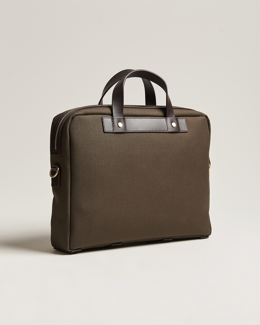 Herre | Business & Beyond | Mismo | M/S Nylon Office Army/Dark Brown