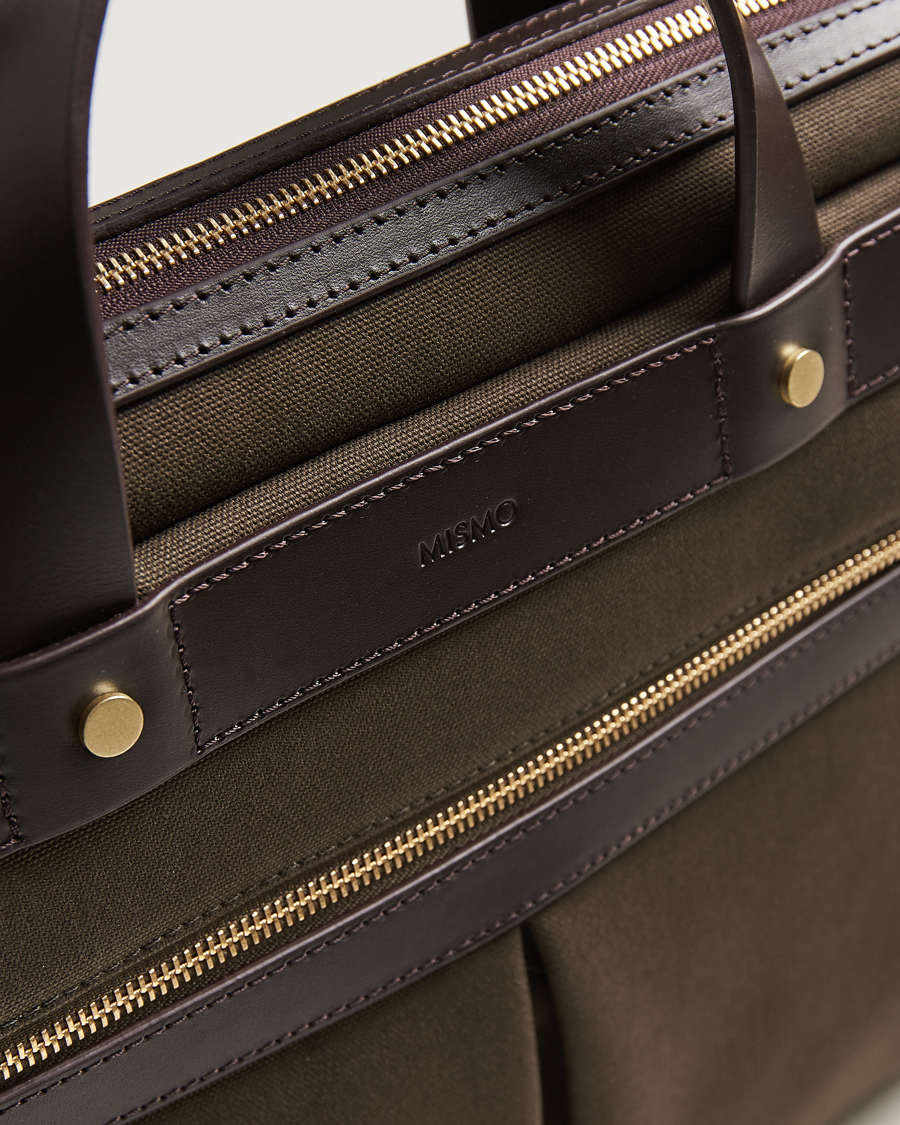 Herre | Vesker | Mismo | MismoM/S Nylon OfficeArmy/Dark Brown