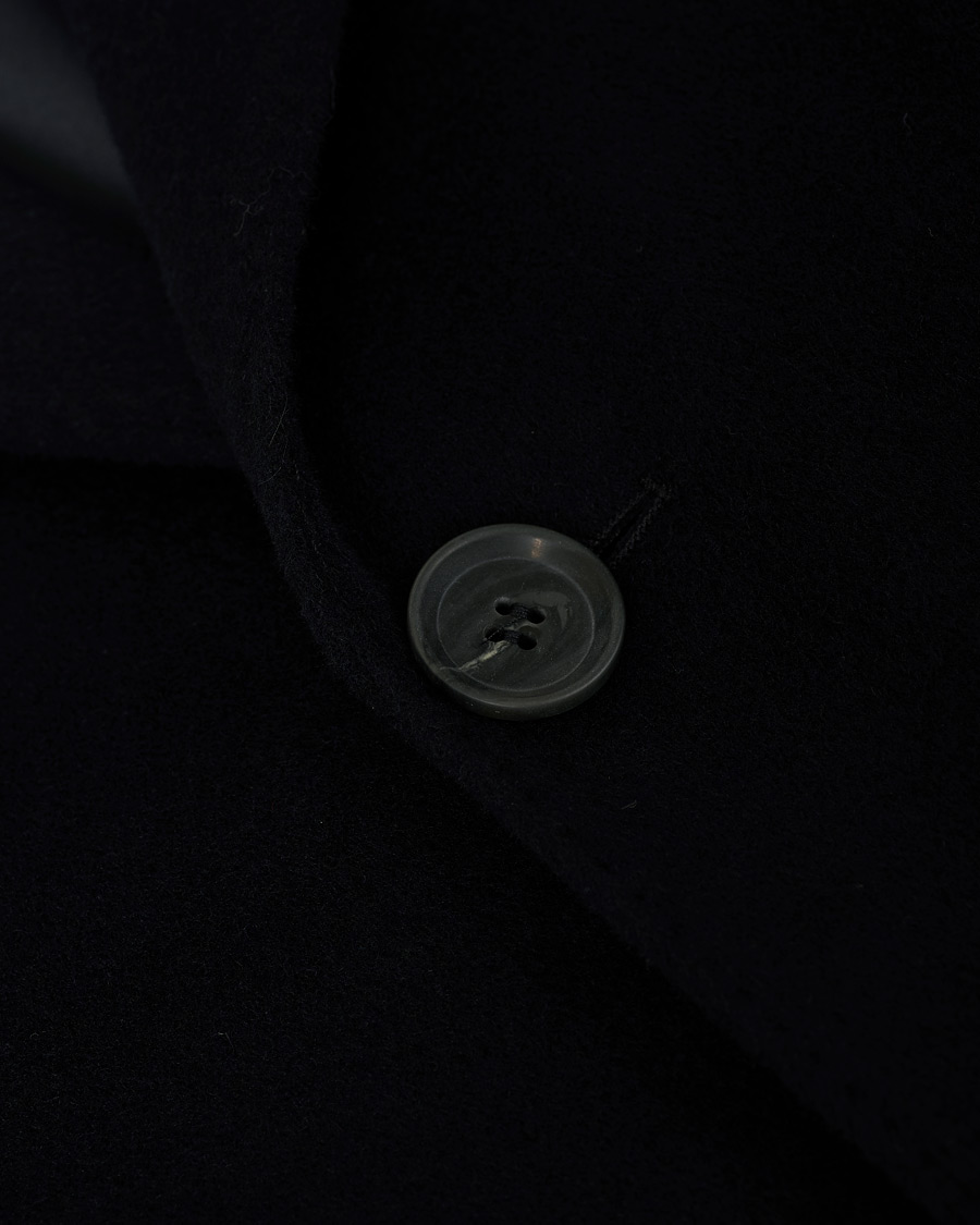Herre | Jakker | Oscar Jacobson | Storvik Wool/Cashmere Coat Navy
