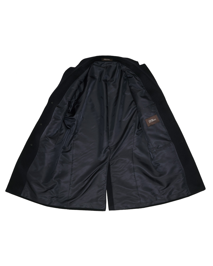 Herre | Jakker | Oscar Jacobson | Storvik Wool/Cashmere Coat Navy