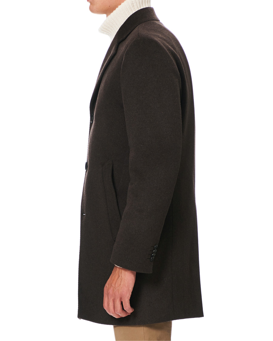 Herre | Jakker | Oscar Jacobson | Storvik Wool/Cashmere Coat Brown