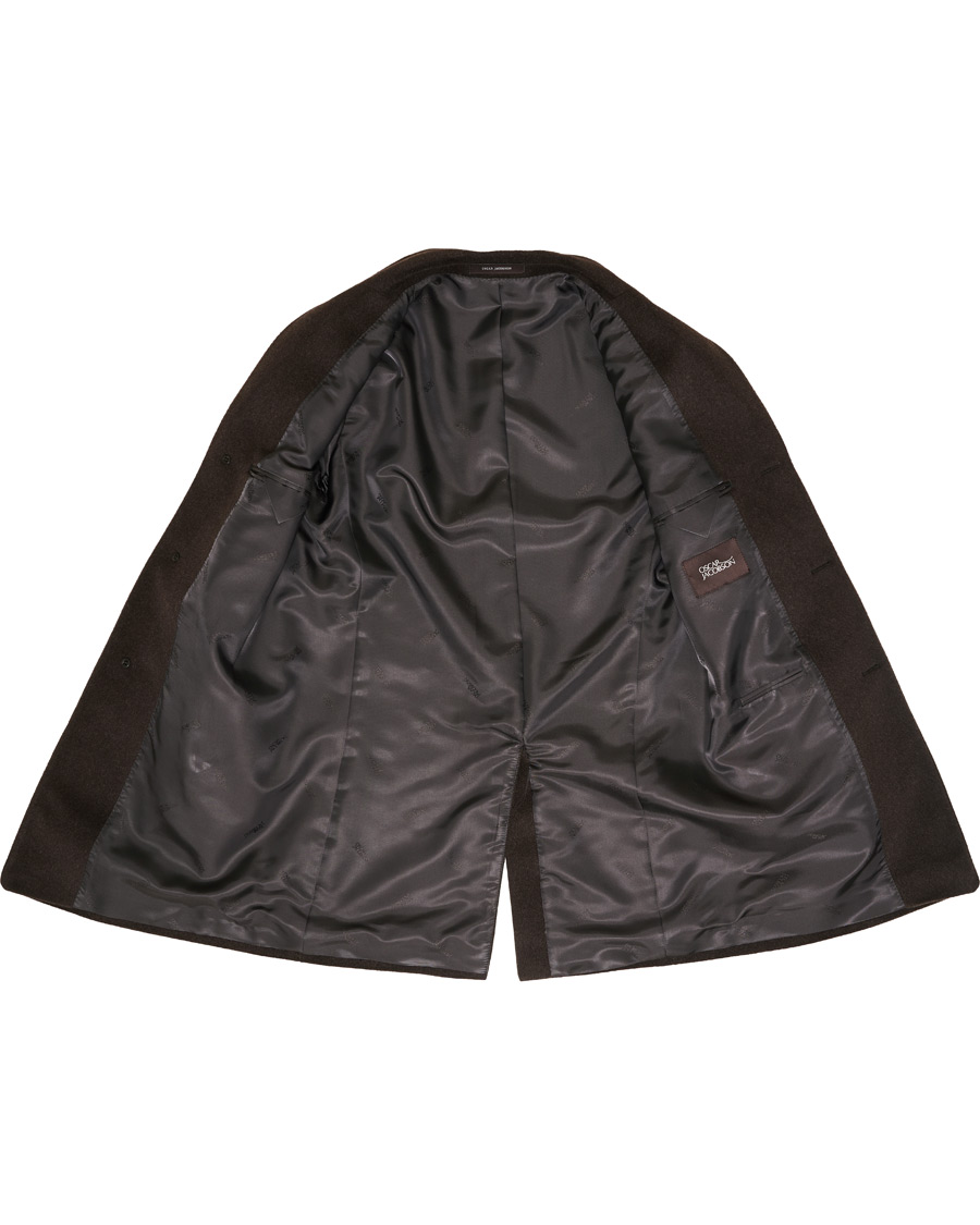 Herre | Jakker | Oscar Jacobson | Storvik Wool/Cashmere Coat Brown