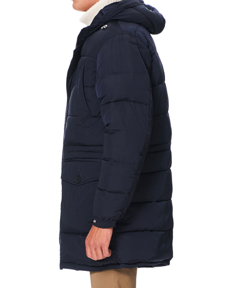 Herre | Jakker | Oscar Jacobson | Clayton Lightweight Puffer Coat Navy