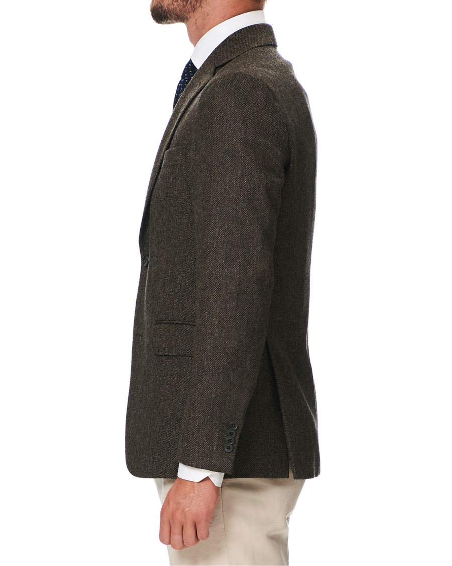 Herre | Dressjakker | Oscar Jacobson | Fogerty Yorkshire Tweed By Moon Blazer Brown