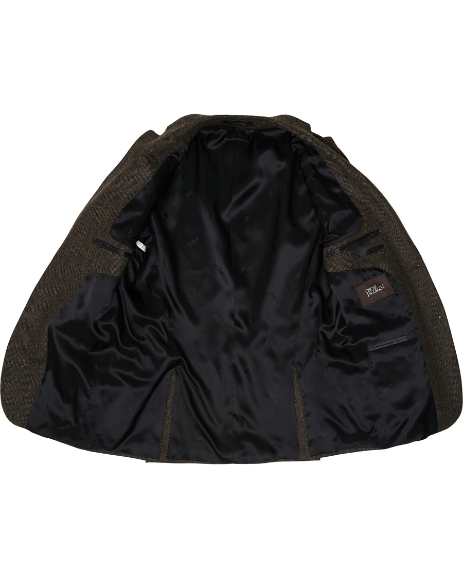 Herre | Dressjakker | Oscar Jacobson | Fogerty Yorkshire Tweed By Moon Blazer Brown