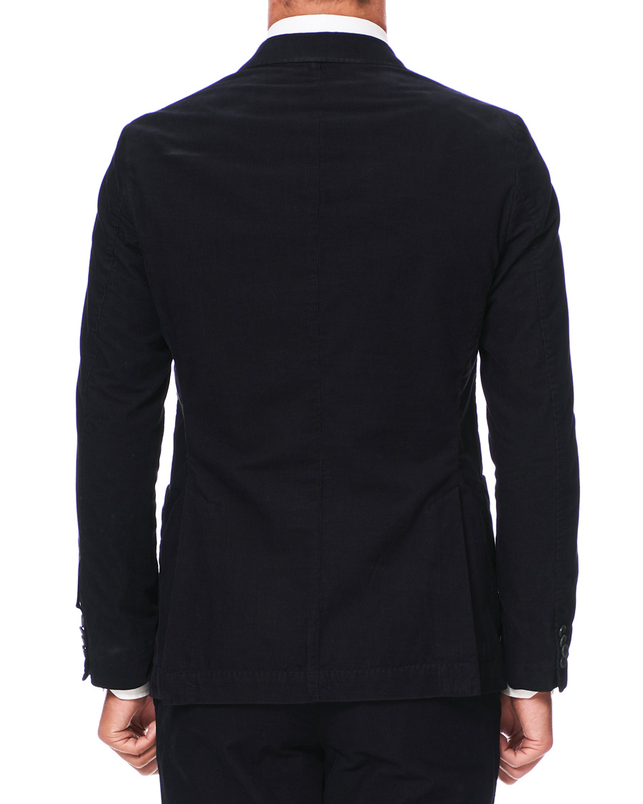 Herre | Dressjakker | Oscar Jacobson | Egel Patch Pocket Baby Cord Blazer Navy