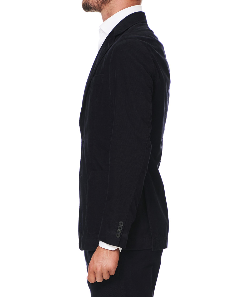 Herre | Dressjakker | Oscar Jacobson | Egel Patch Pocket Baby Cord Blazer Navy