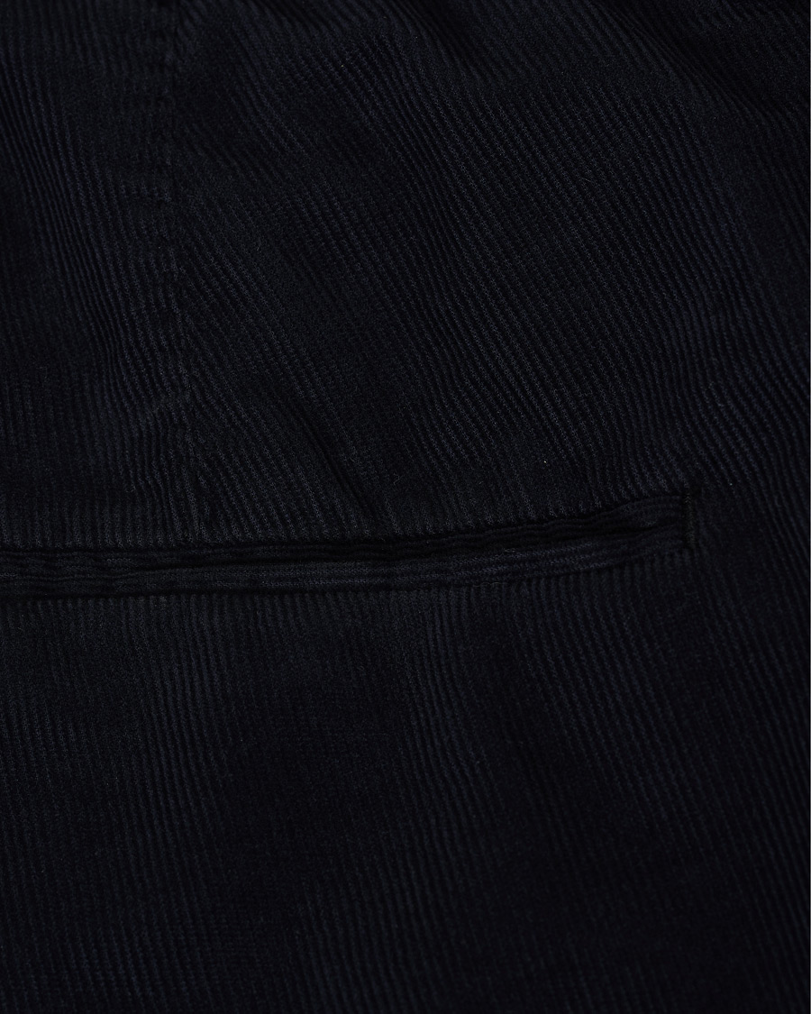 Herre | Bukser | Oscar Jacobson | Denz Baby Cord Trousers Navy
