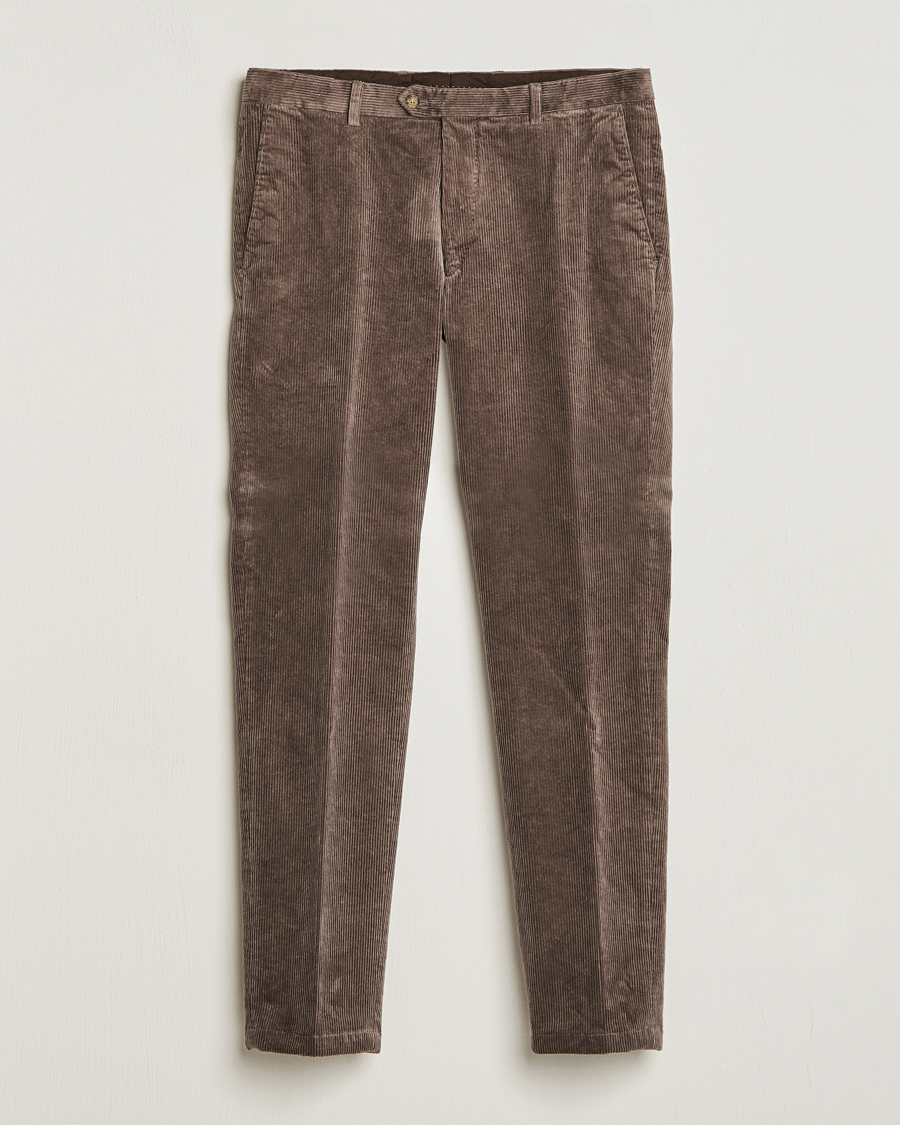 Herre | Bukser | Oscar Jacobson | Denz Corduroy Trousers Beige