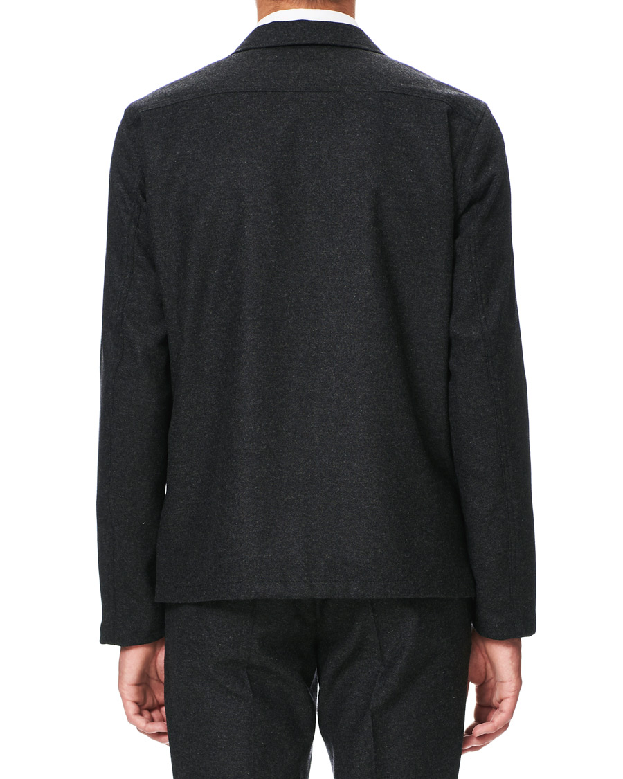 Herre | Skjorter | Oscar Jacobson | Hampus Wool Shirt Jacket Grey