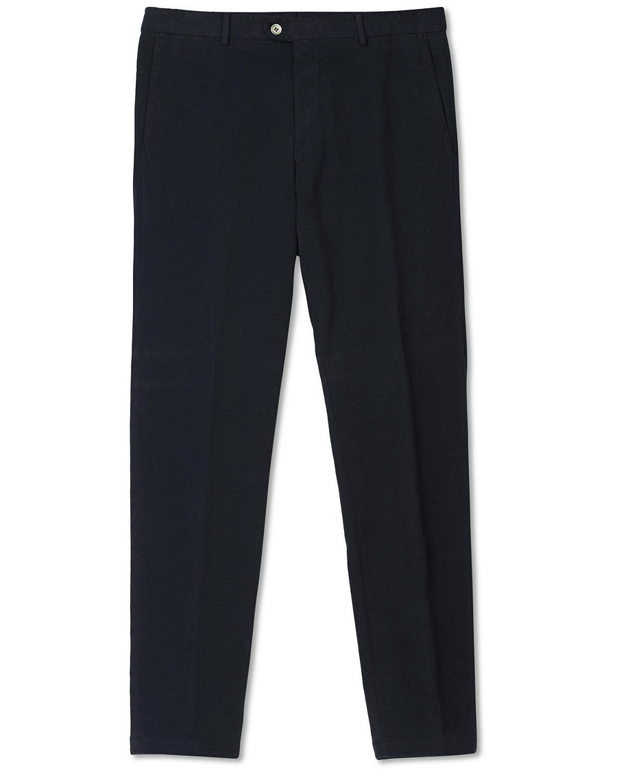 Herre | Bukser | Oscar Jacobson | Denz Moleskin Trousers Navy