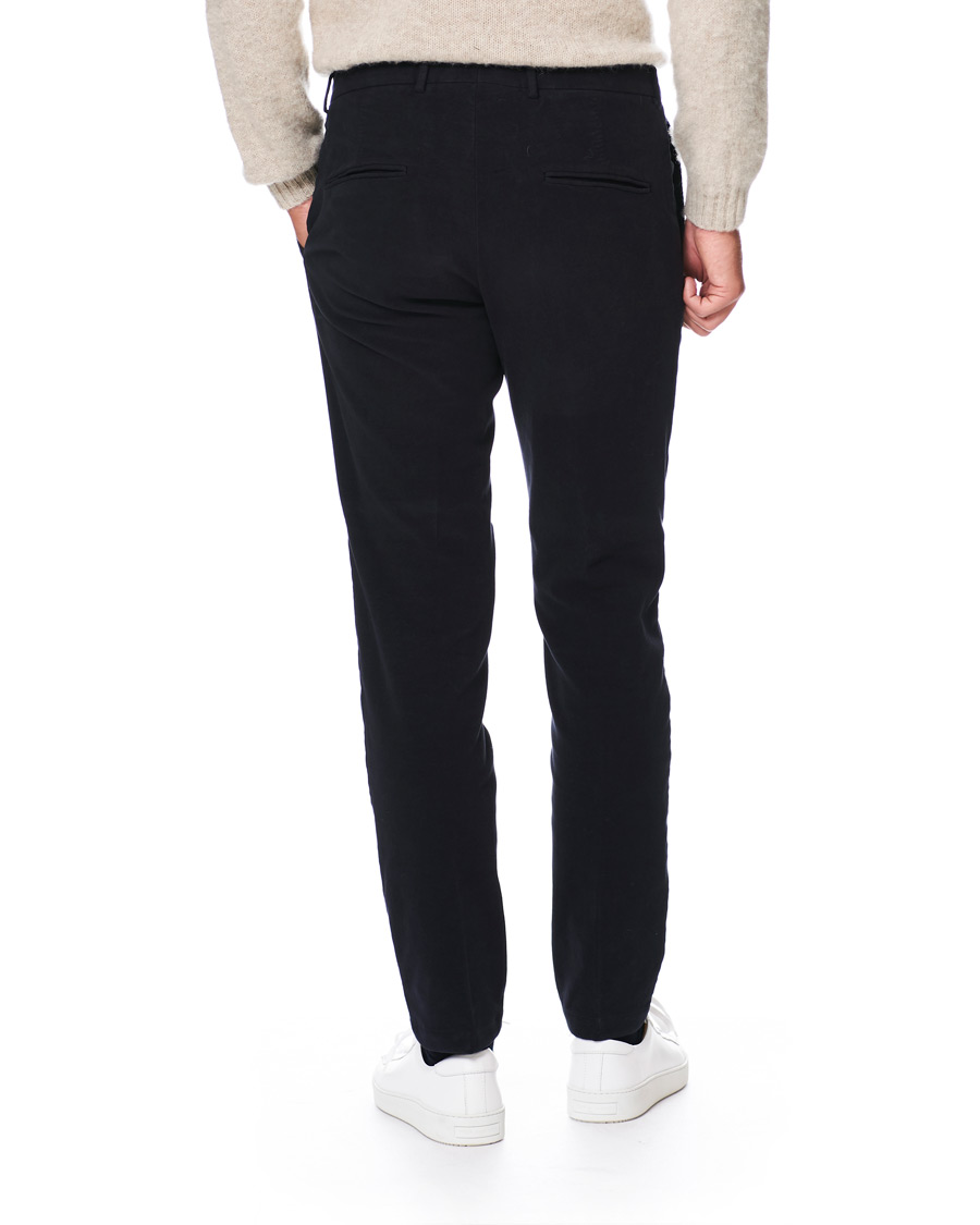 Herre | Bukser | Oscar Jacobson | Denz Moleskin Trousers Navy