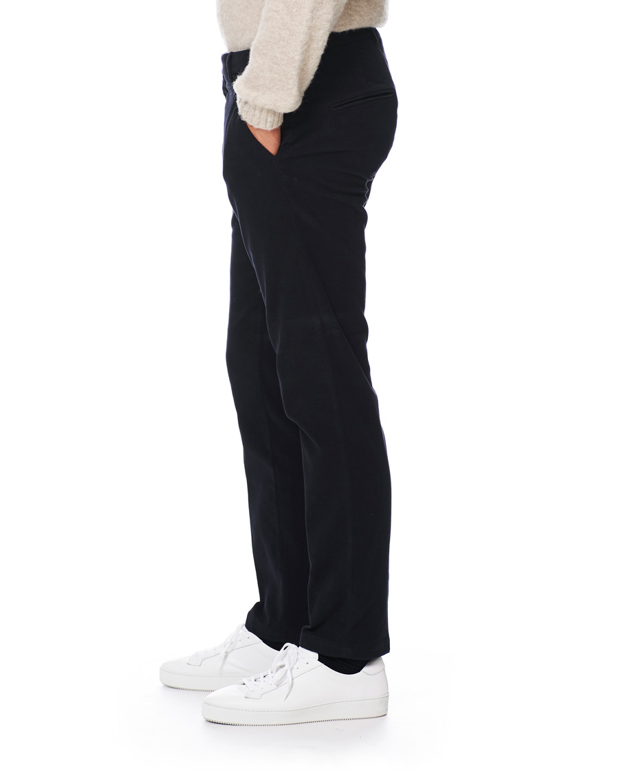 Herre | Bukser | Oscar Jacobson | Denz Moleskin Trousers Navy