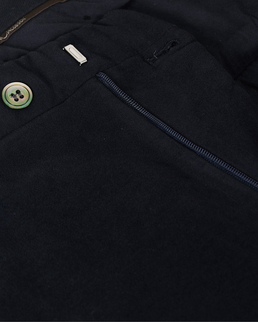 Herre | Bukser | Oscar Jacobson | Denz Moleskin Trousers Navy