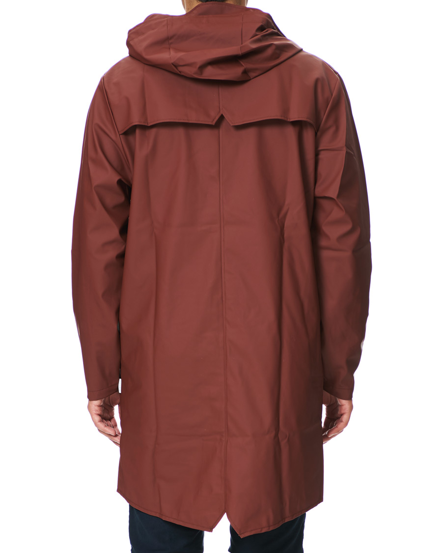 Herre | Jakker | RAINS | Long Jacket Maroon