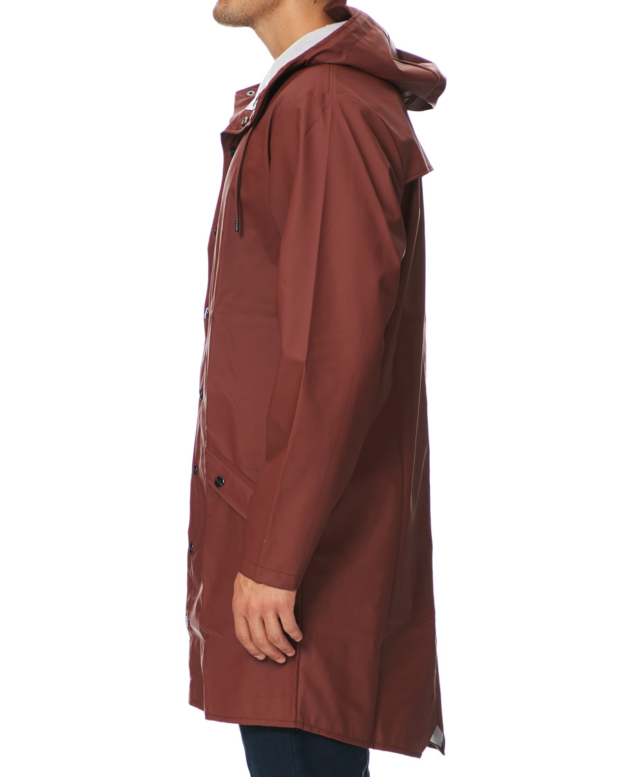 Herre | Jakker | RAINS | Long Jacket Maroon