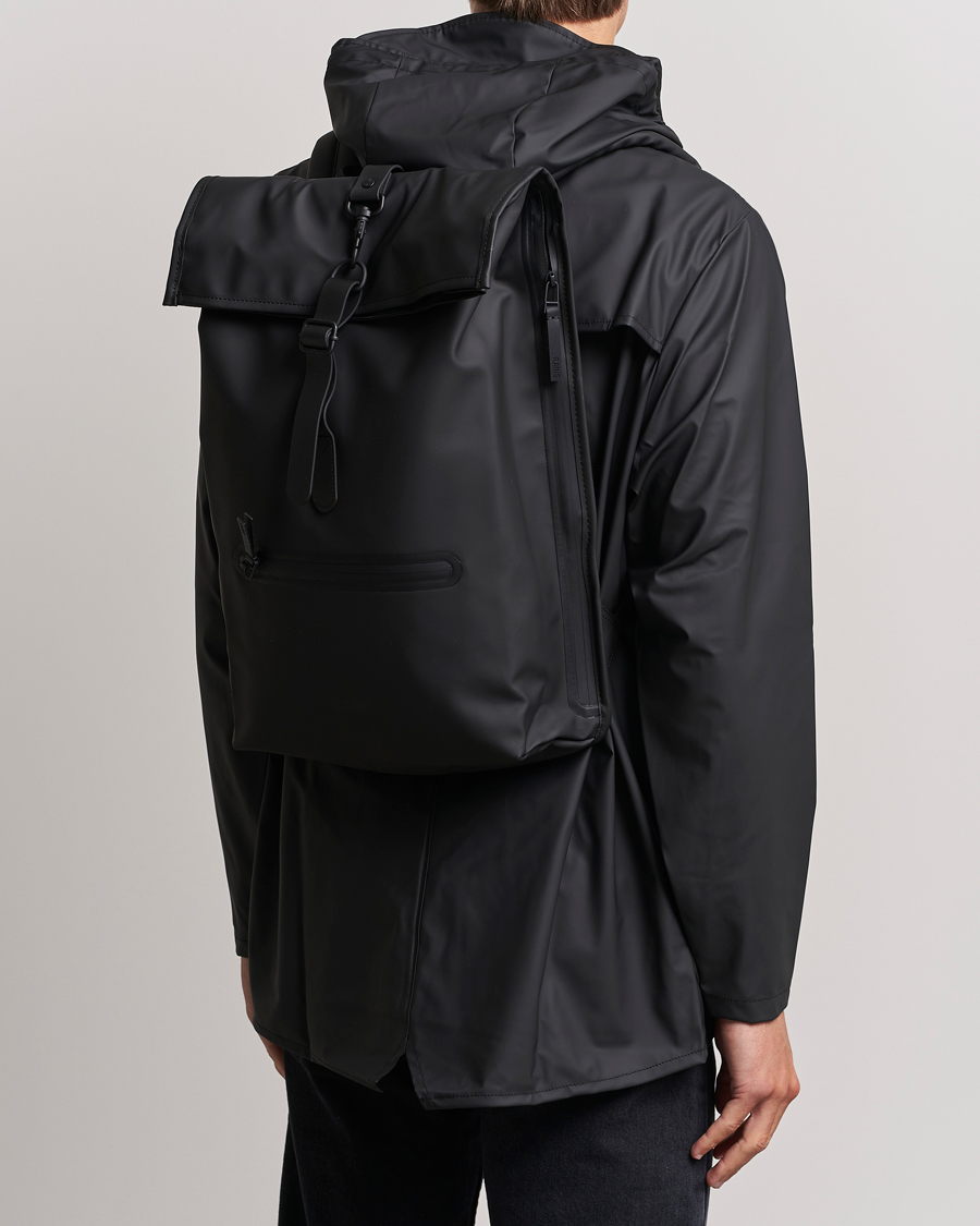 Herre | Vesker | RAINS | Rolltop Rucksack Black