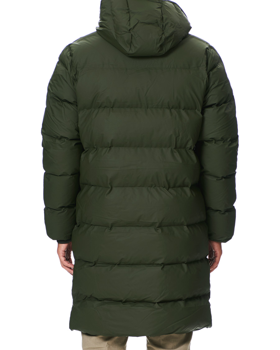 Herre | Jakker | RAINS | Waterproof Long Puffer Jacket Green