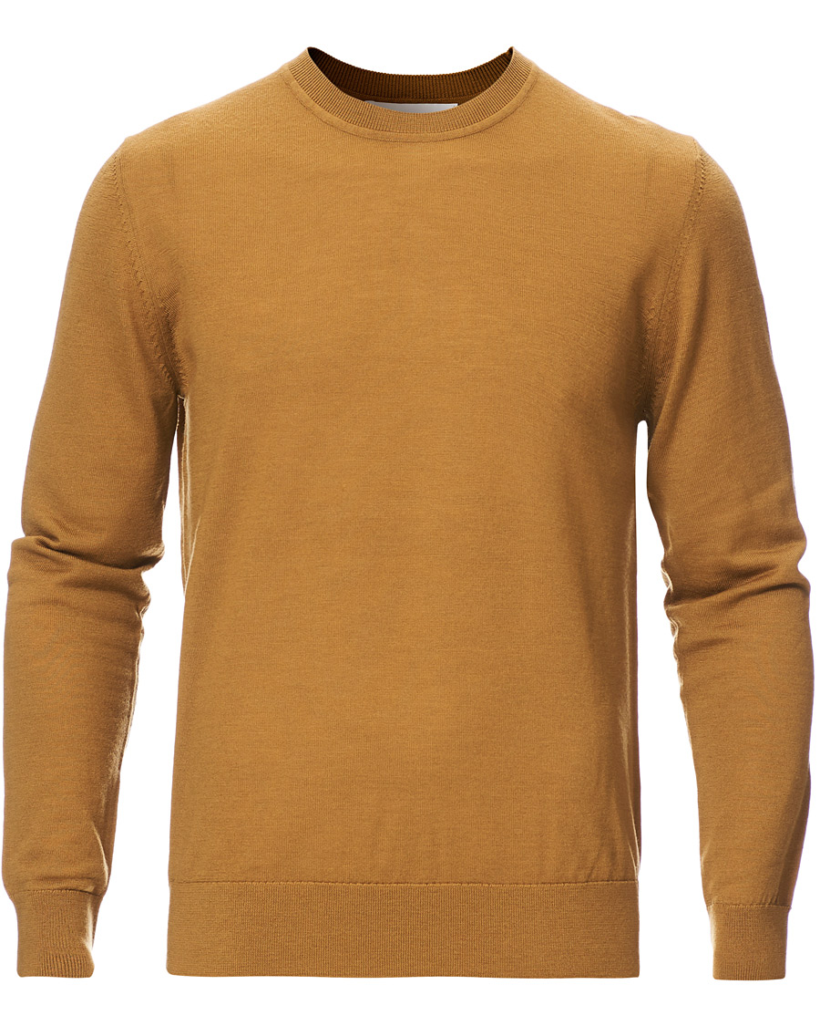 Herre | Gensere | Samsøe Samsøe | Samsøe & Samsøe Flemming Superfine Merino Wool Crew Neck Cumin