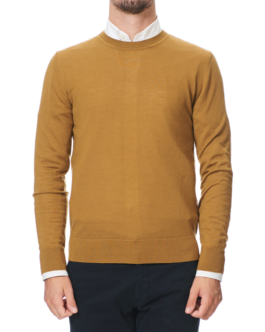 Herre | Gensere | Samsøe Samsøe | Samsøe & Samsøe Flemming Superfine Merino Wool Crew Neck Cumin