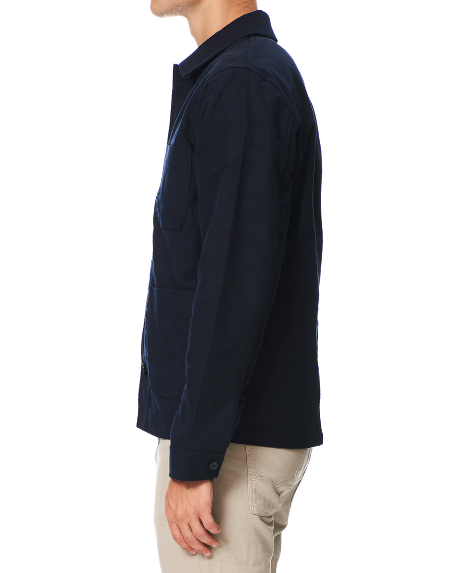 Herre | Skjorter | Samsøe Samsøe | Samsøe & Samsøe Cotton Worker Jacket Sky Captain