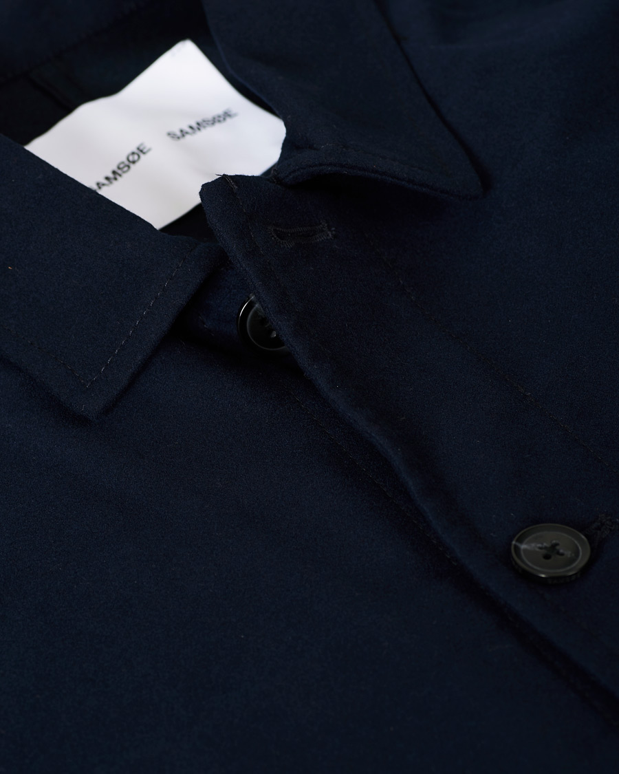 Herre | Skjorter | Samsøe Samsøe | Samsøe & Samsøe Cotton Worker Jacket Sky Captain