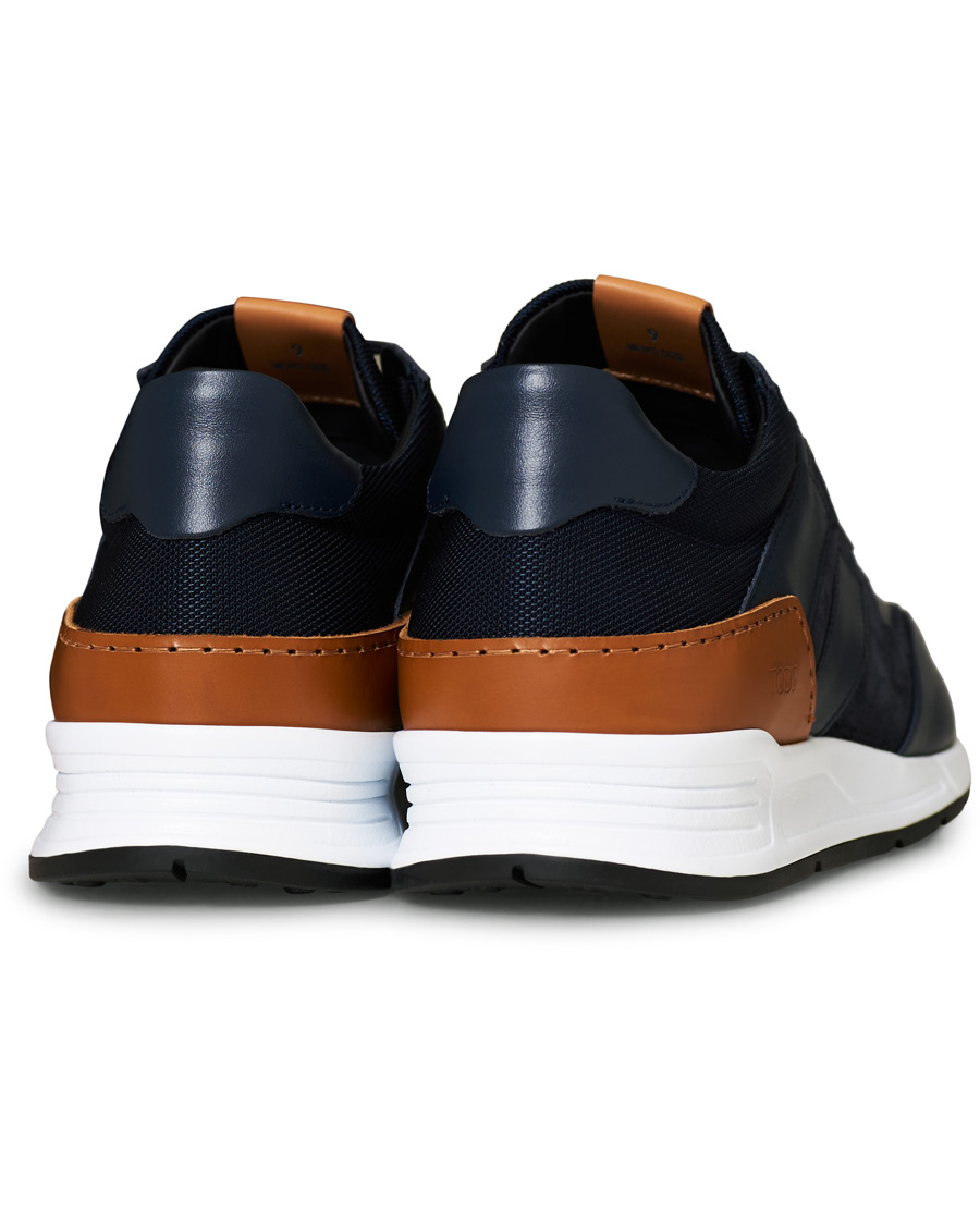 Herre | Tod's Allaciato Luxury Running Sneaker Navy Calf | Tod's | Allaciato Luxury Running Sneaker Navy Calf