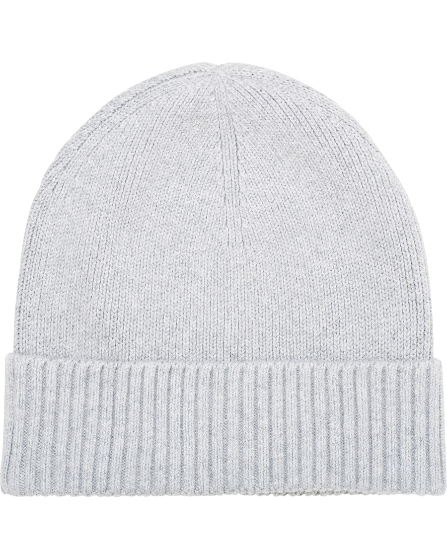 Herre | Tommy Hilfiger Pima Cotton Beanie Light Grey Melange | Tommy Hilfiger | Pima Cotton Beanie Light Grey Melange