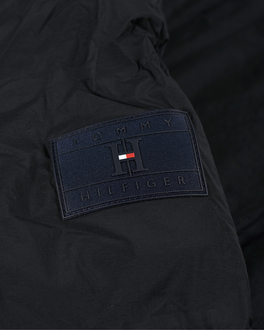 Herre | Jakker | Tommy Hilfiger | Hooded Stretch Bomber Jacket Black