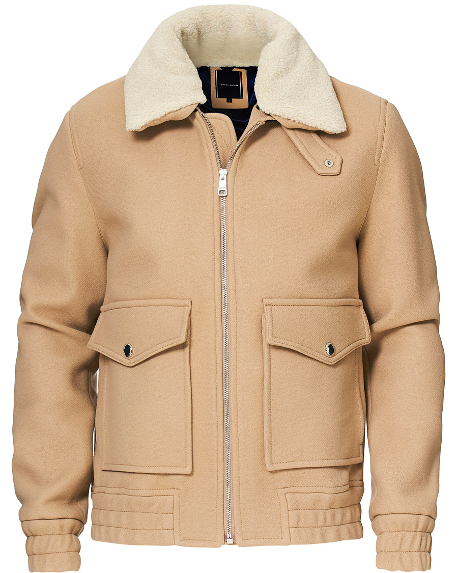 Herre | Jakker | Tommy Hilfiger | Shearling Collar Flight Jacket Classic Camel