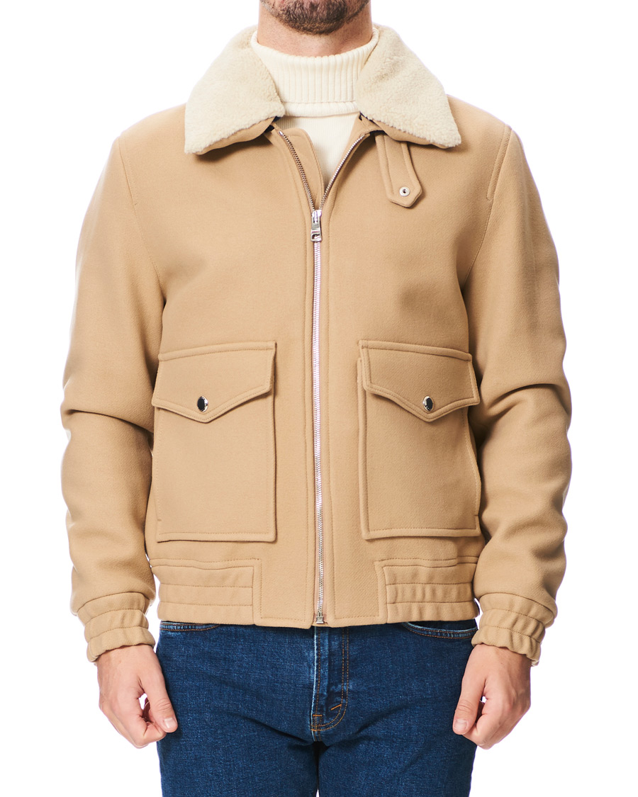 Herre | Jakker | Tommy Hilfiger | Shearling Collar Flight Jacket Classic Camel