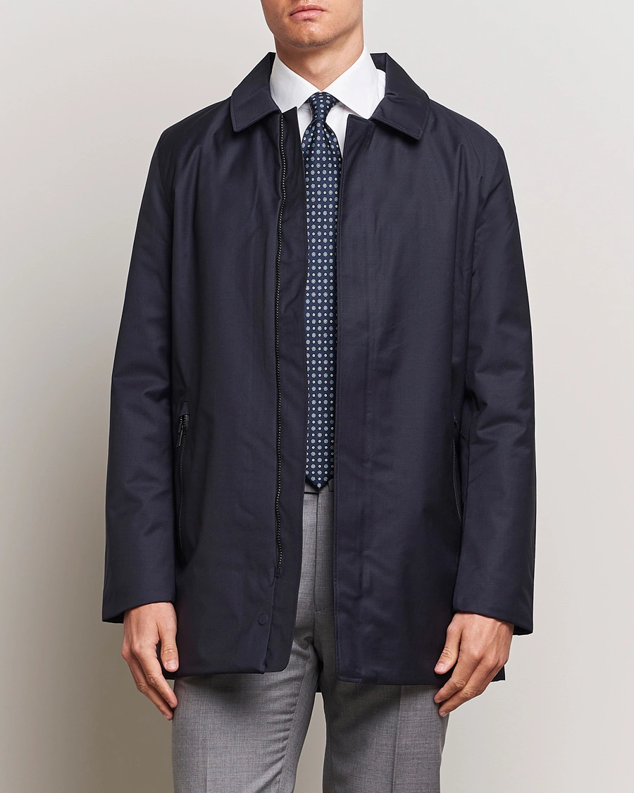 Herre | Dressede jakker | UBR | Regulator Coat Savile Dark Navy Wool