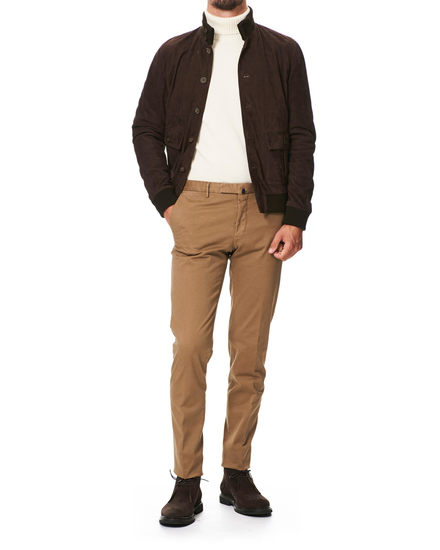 Herre | Jakker | Valstar | Valstarino Suede Jacket Dark Brown