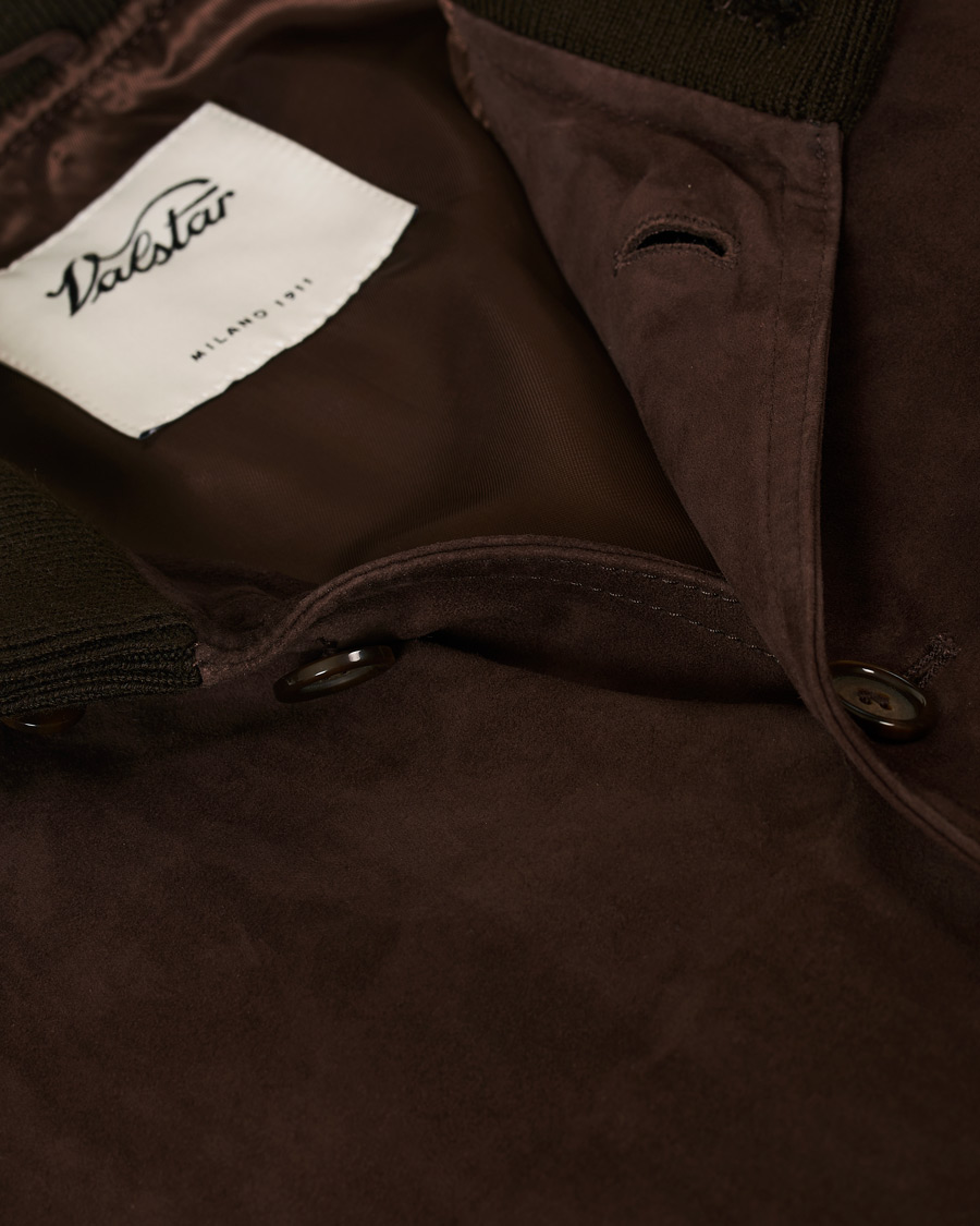 Herre | Jakker | Valstar | Valstarino Suede Jacket Dark Brown