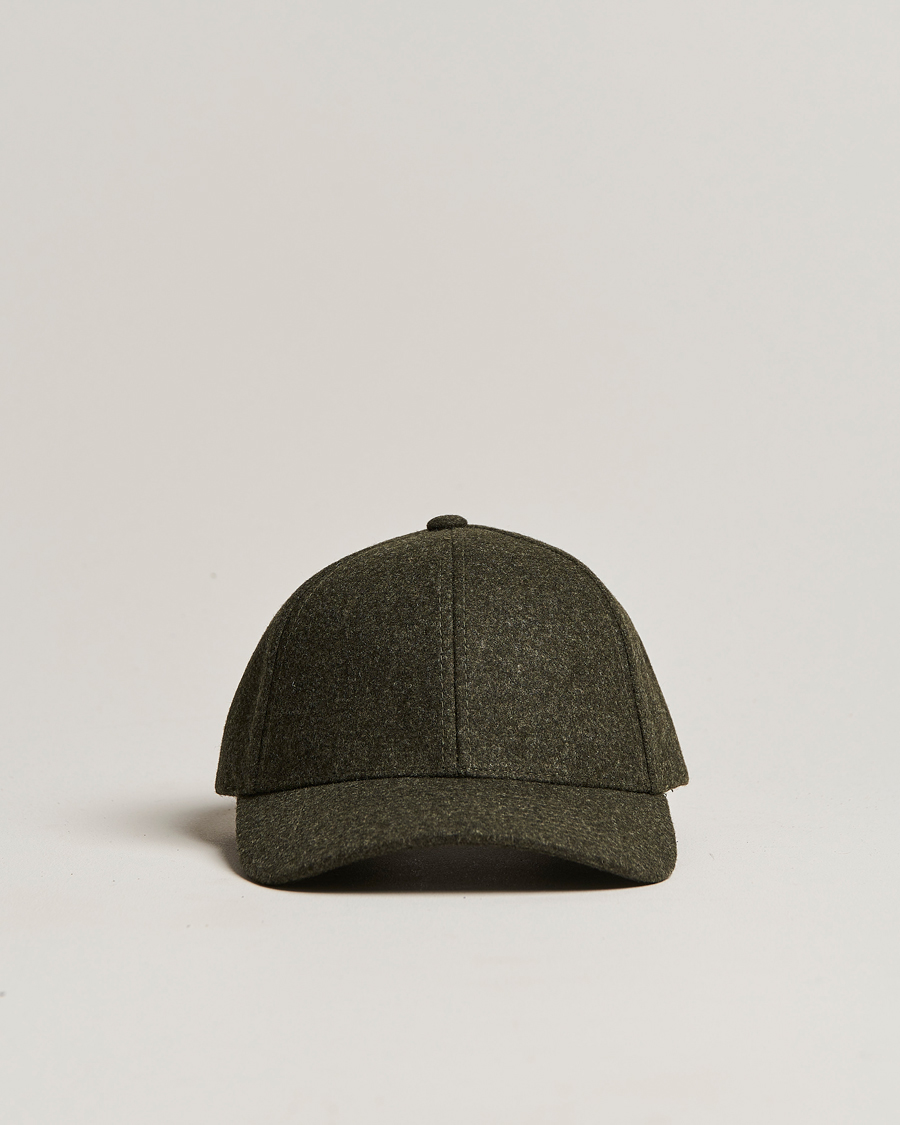 Herre | Hatter og capser | Varsity Headwear | Flannel Baseball Cap Forest Green