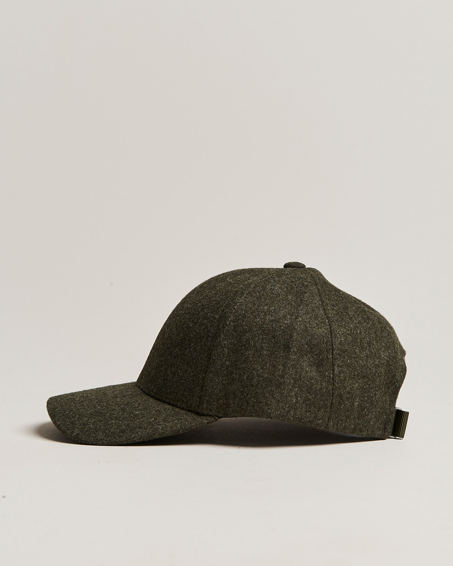 Herre | Hatter og capser | Varsity Headwear | Flannel Baseball Cap Forest Green