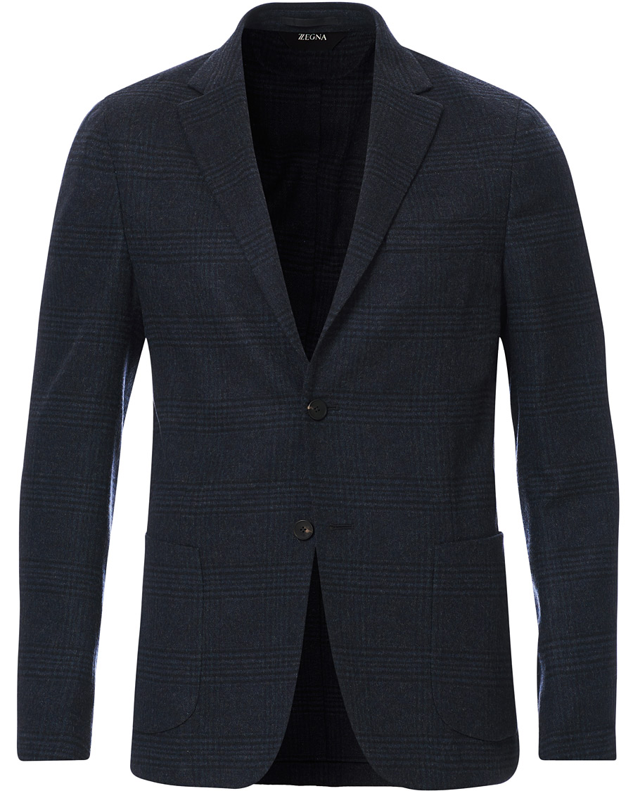 Herre | Dressjakker | Z Zegna | Deconstructed Wool Blazer Navy Blue