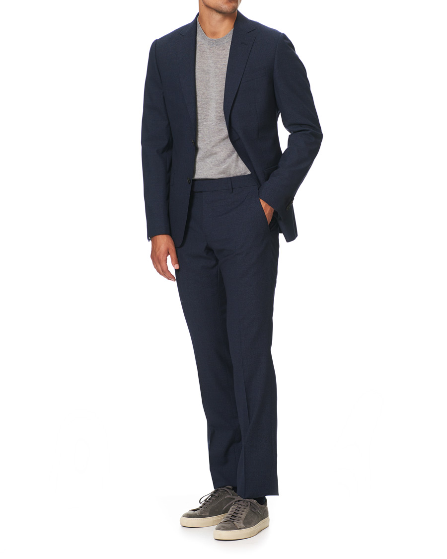 Herre | Dresser | Z Zegna | Slim Fit Tropical Wool Suit Navy Blue