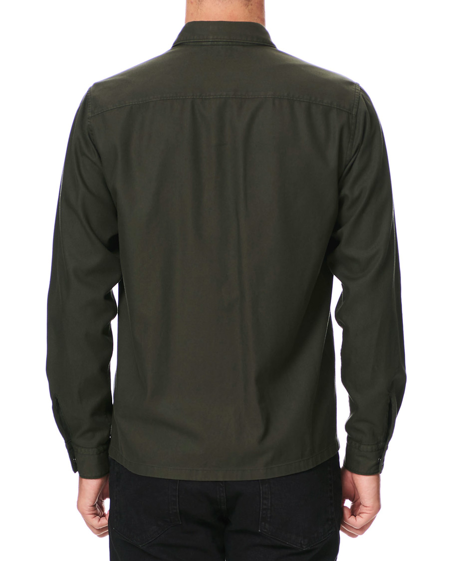 Herre | Skjorter | Z Zegna | Soft Tencel Overshirt Green